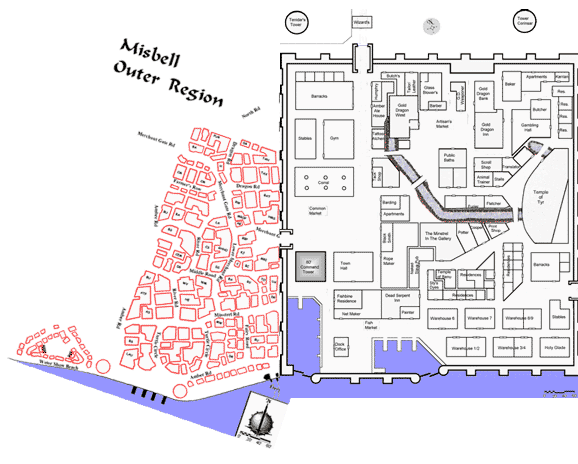 Select a section of town